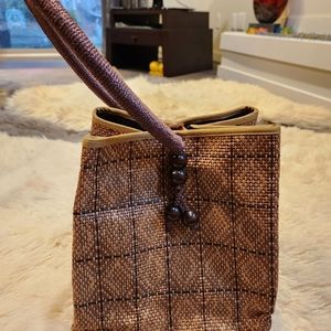 Hand woven, fully linen bag